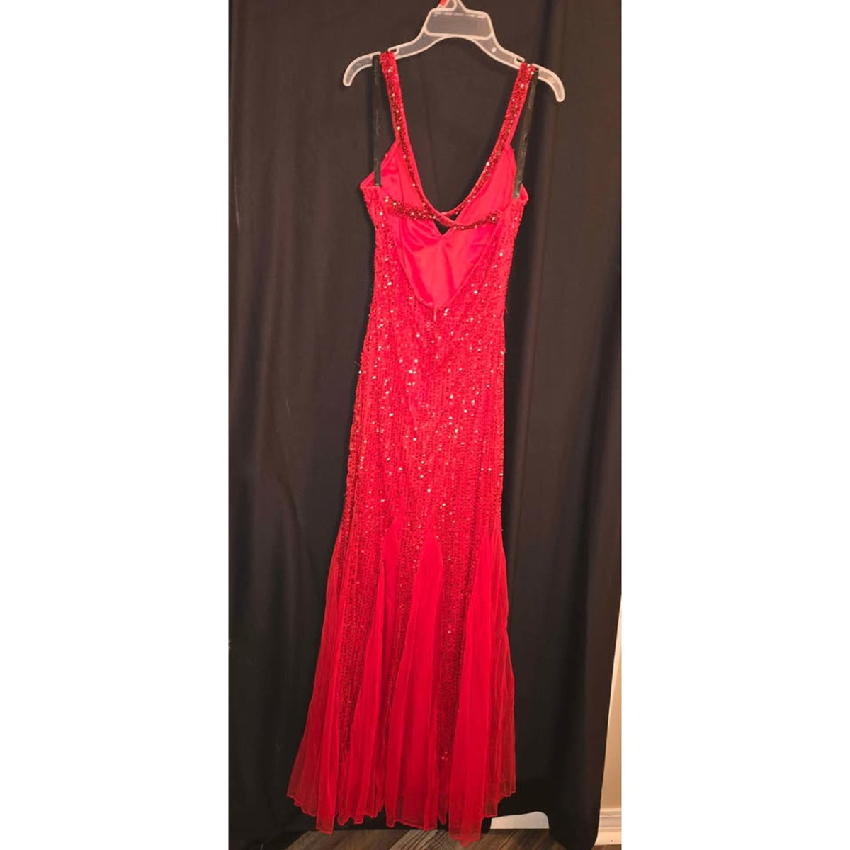 Red Sequin Formal Dress