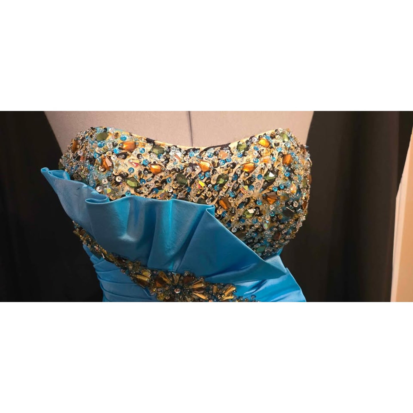 Riva Designs Aqua Satin 10 Dress