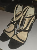 ANTONIO MELANI Black Strappy High Heel Sandals