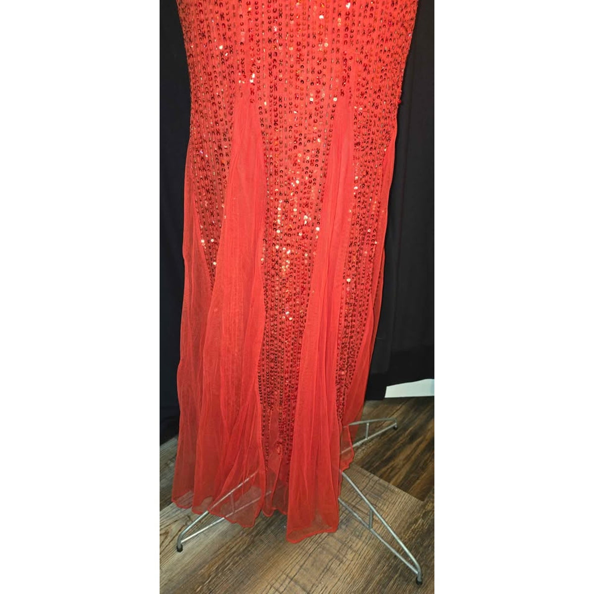 Red Sequin Formal Dress