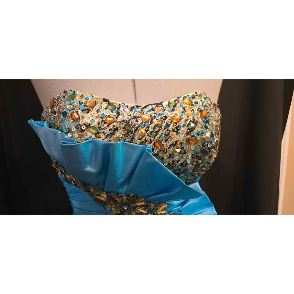 Riva Designs Aqua Satin 10 Dress