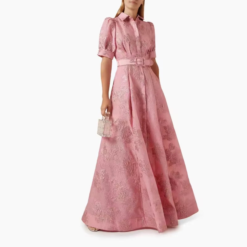Radiant Elegance: Luxury Slim-Fit Long Dress for Women