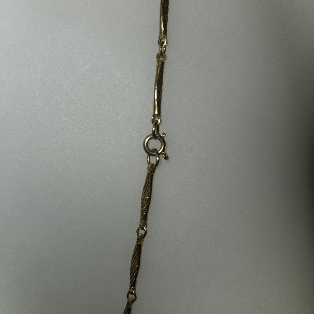 Golden 54" Bar Link Necklace
