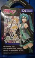 Hatsune Miku Repositionable Decal Variety Pack 100 Stickers Decor