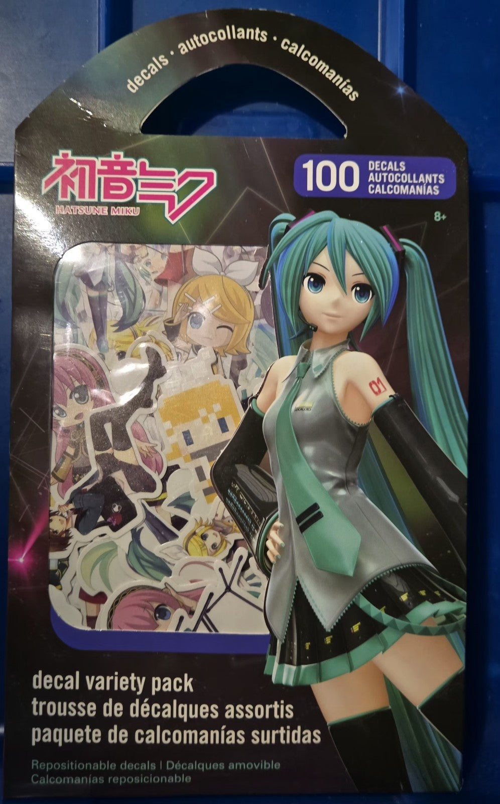 Hatsune Miku Repositionable Decal Variety Pack 100 Stickers Decor