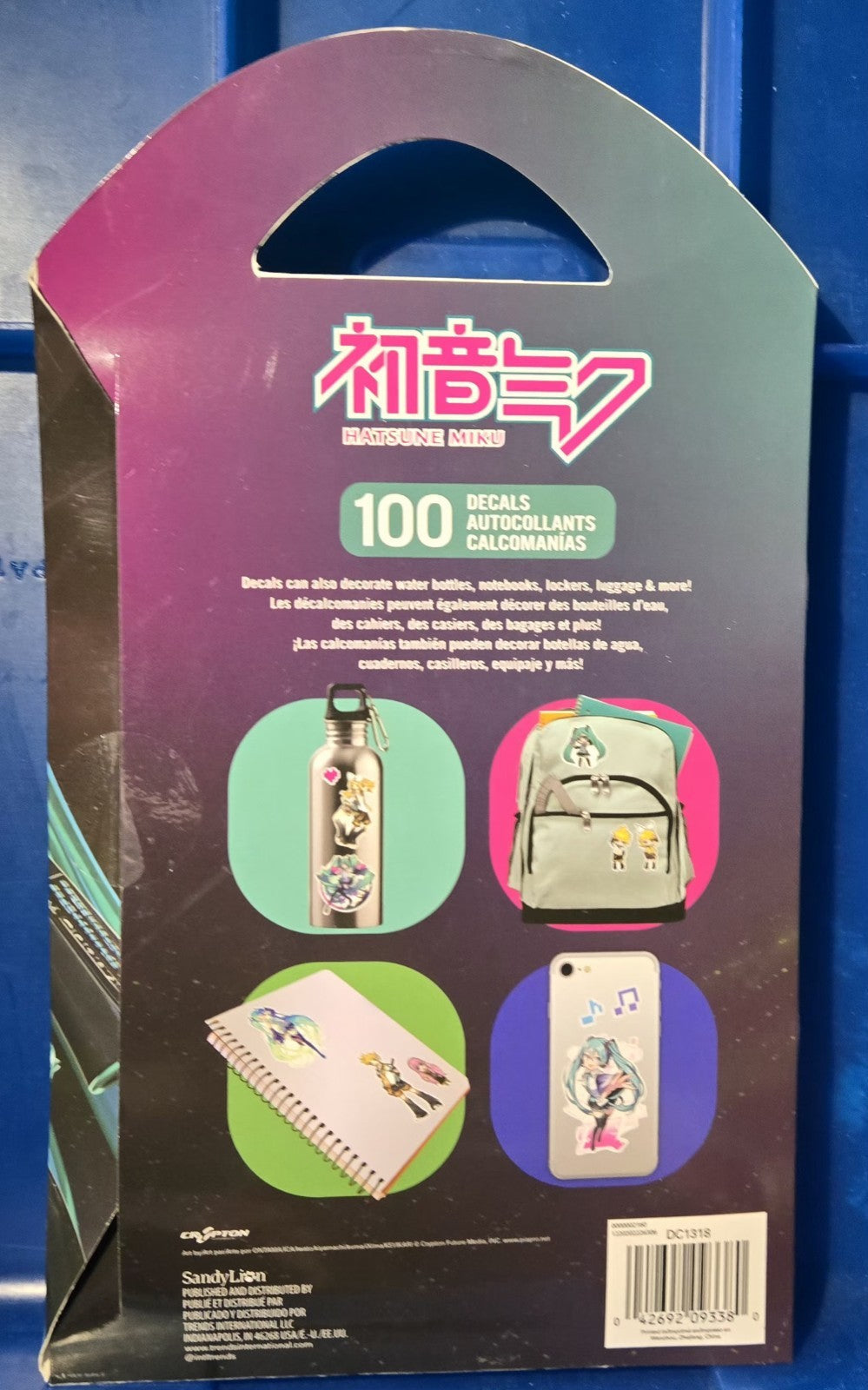Hatsune Miku Repositionable Decal Variety Pack 100 Stickers Decor