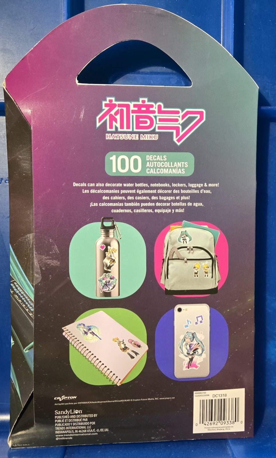 Hatsune Miku Repositionable Decal Variety Pack 100 Stickers Decor