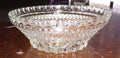 Vintage Etched Carved Glass Small Candy Dish