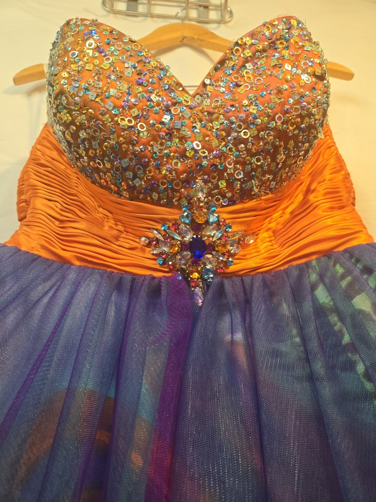 Riva Strapless Bubble Size 10 Prom Formal Short Gown Cruise Isle Capri