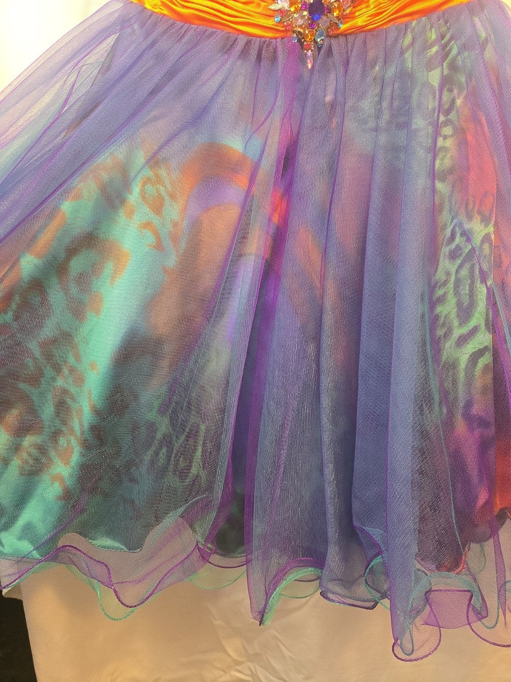 Riva Strapless Bubble Size 10 Prom Formal Short Gown Cruise Isle Capri