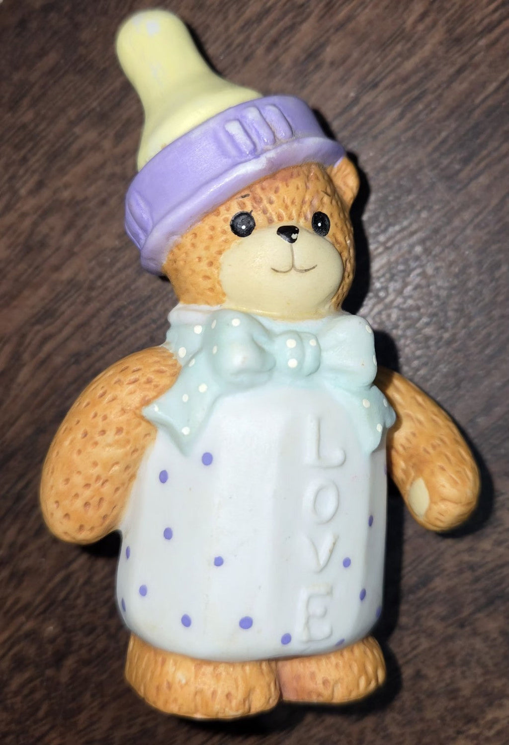 Lucy & Me White Baby Bottle Bear - Lucy Rigg - 1993 - Enesco