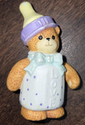 Lucy & Me White Baby Bottle Bear - Lucy Rigg - 1993 - Enesco