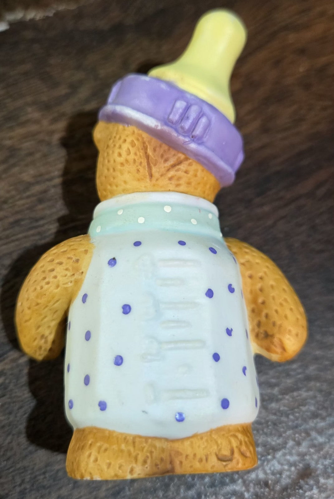 Lucy & Me White Baby Bottle Bear - Lucy Rigg - 1993 - Enesco