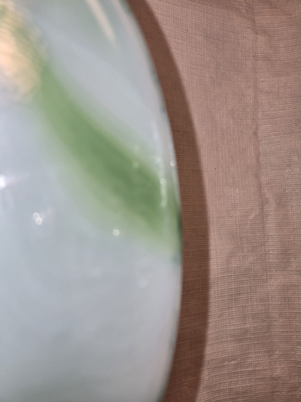 Vintage Akro Agate Green Slag Glass Dish Planter