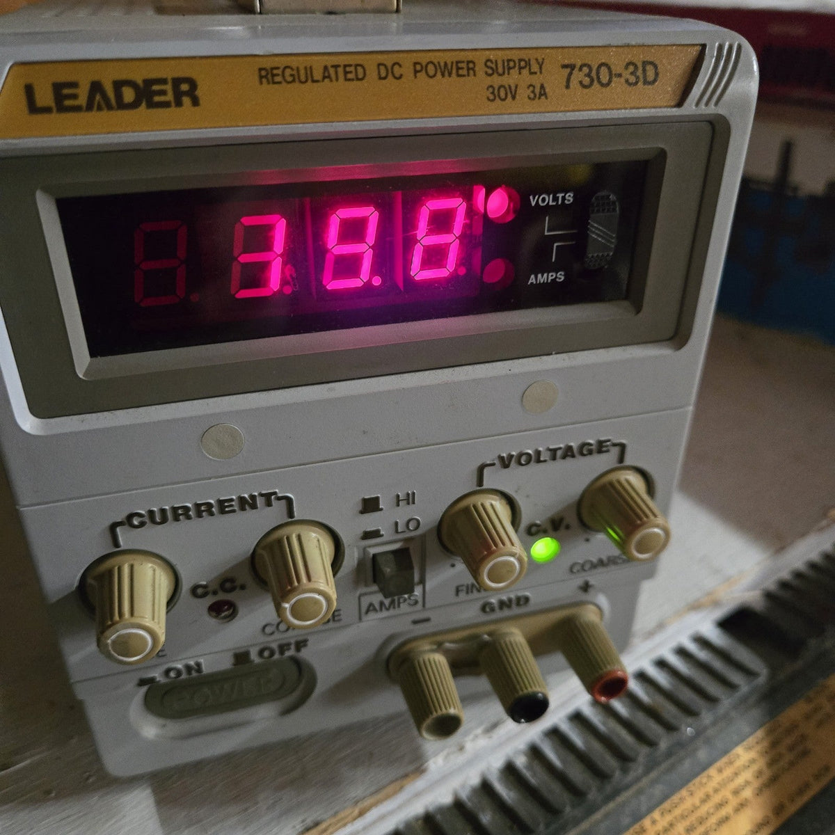 Leader 730-3D Regulated DC Power Supply (30V, 3A)