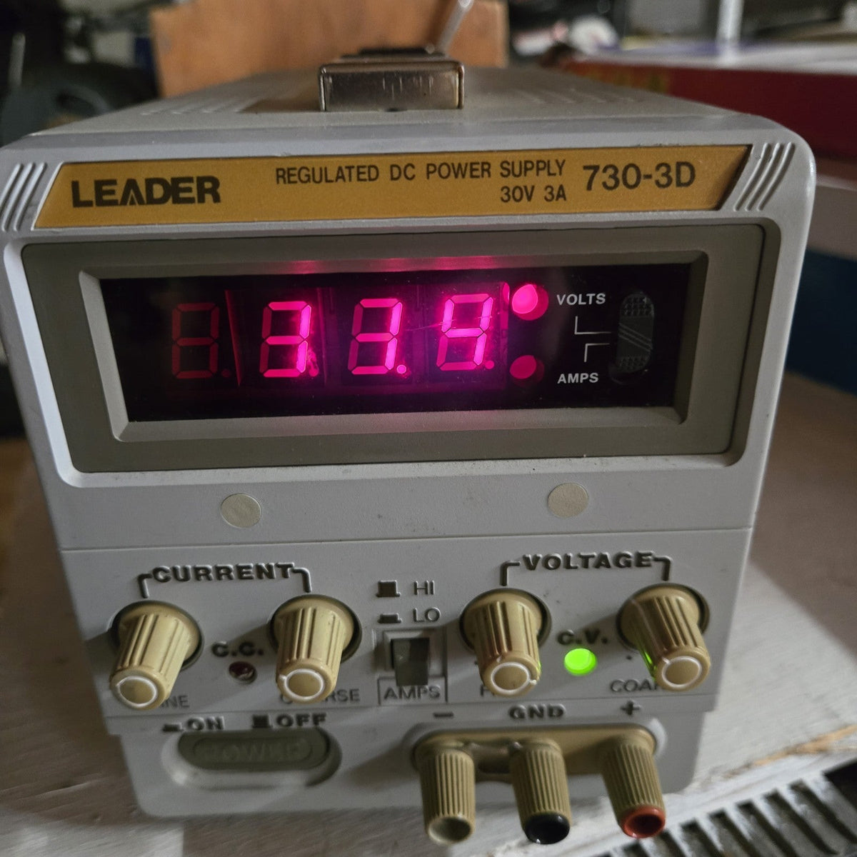 Leader 730-3D Regulated DC Power Supply (30V, 3A)