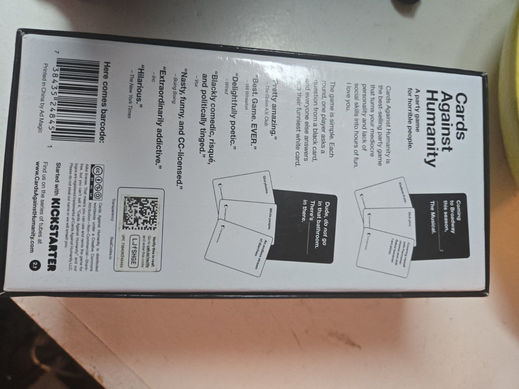 2 DECKS of Cards Against Humanity Playing Cards