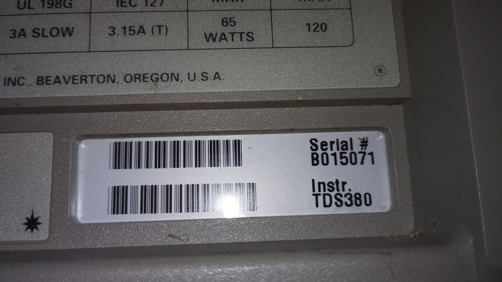 Tektronix TDS380 400 MHz, 2 GS/s Digital Real-Time Oscilloscope
