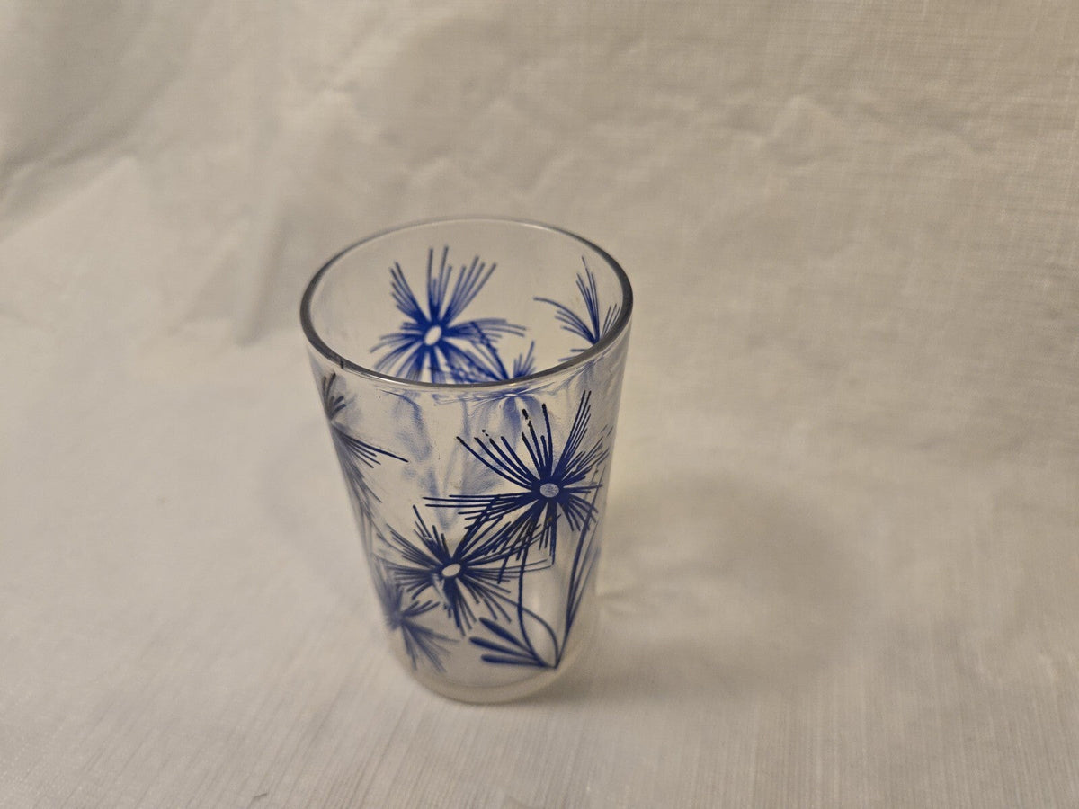 Swanky Swig Cornflower #2 Navy Dark Blue Kraft 1940 Glasses