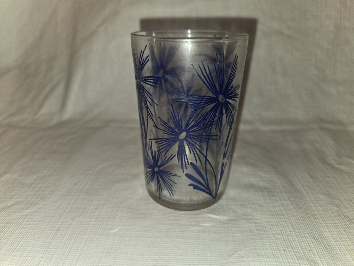 Swanky Swig Cornflower #2 Navy Dark Blue Kraft 1940 Glasses