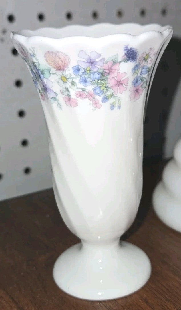 Wedgwood Small Spiral Bud Vase Angela Bone China Made in England