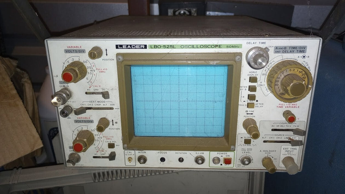 Leader LBO-525L Oscilloscope 50MHz Delayed Time Oscilloscope