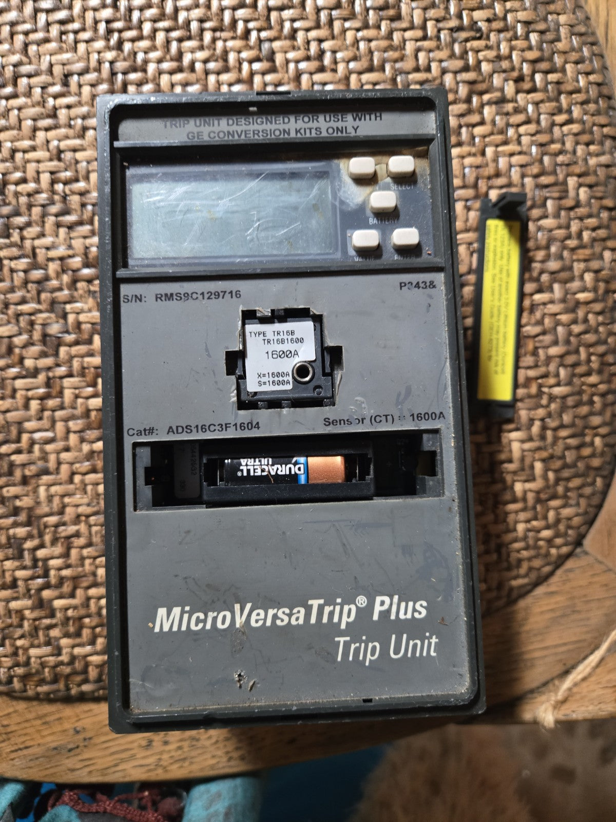 MICROVERSA TRIP UNIT 1600A