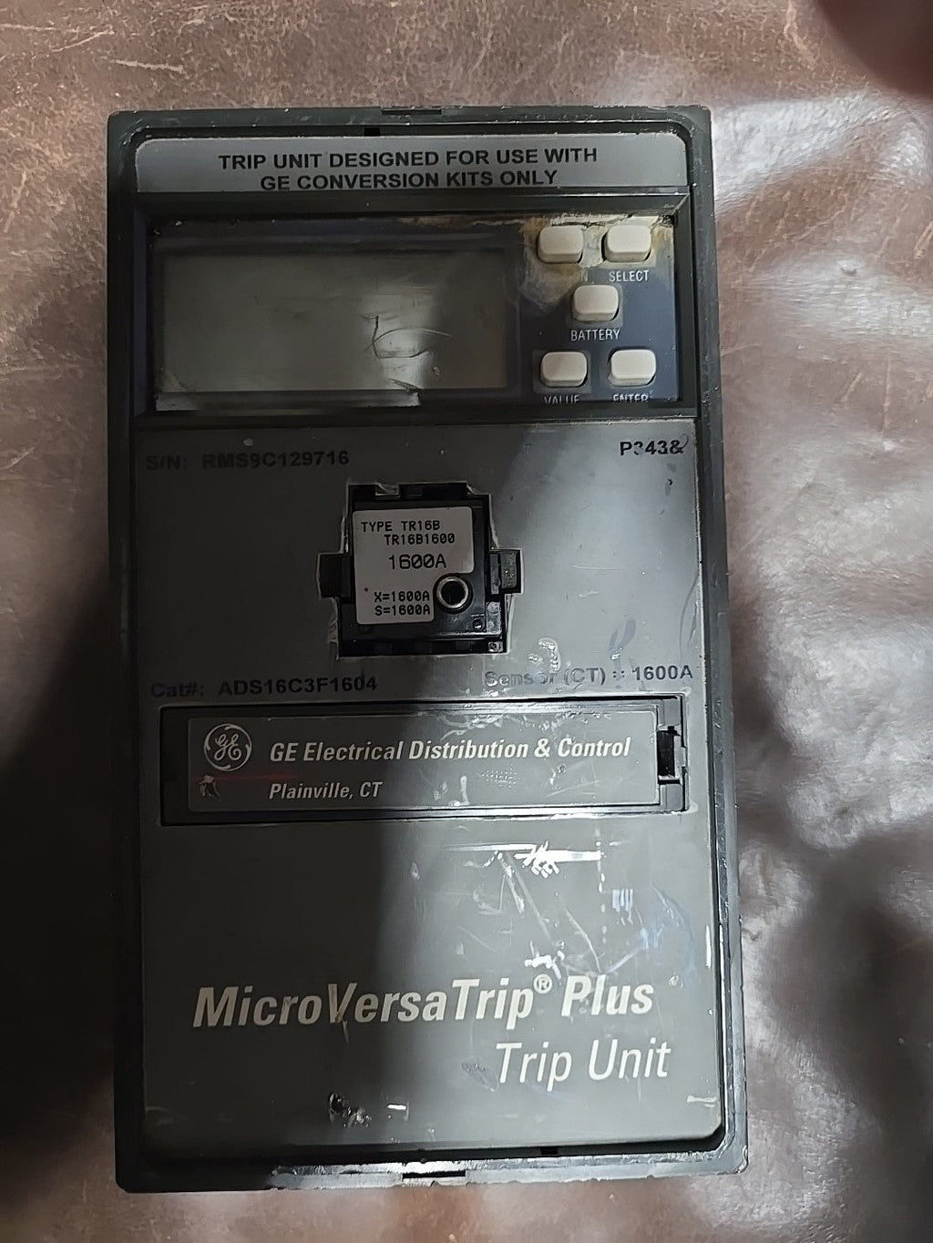 MICROVERSA TRIP UNIT 1600A