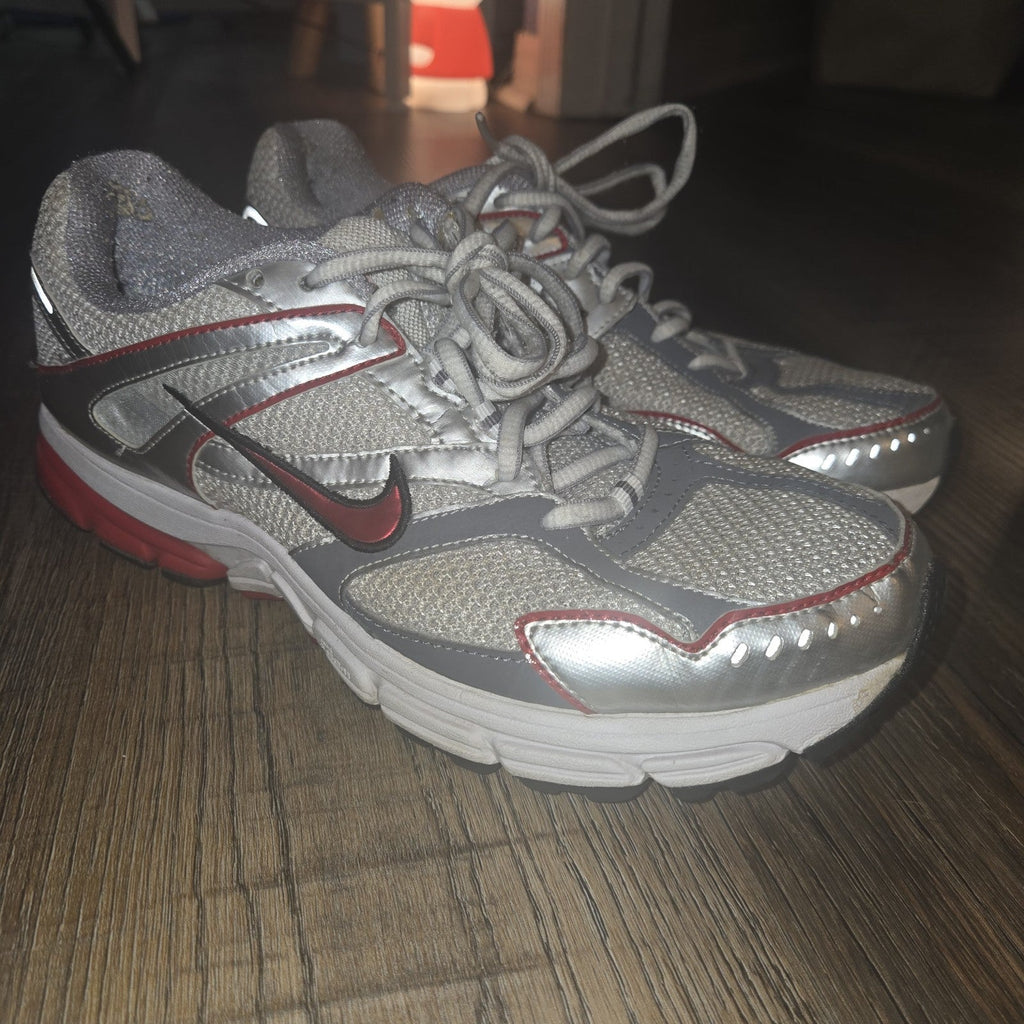 Nike Womens Zoom Structure 13 375380-161 Silver Running Shoes Sneakers Size 9