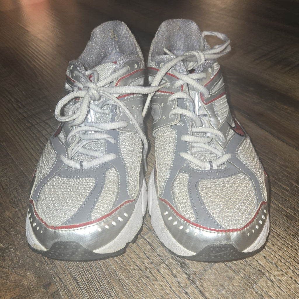 Nike Womens Zoom Structure 13 375380-161 Silver Running Shoes Sneakers Size 9