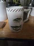 Lenox Riverwood Mug 5” Fish Trout Father’s Day Gift Stoneware