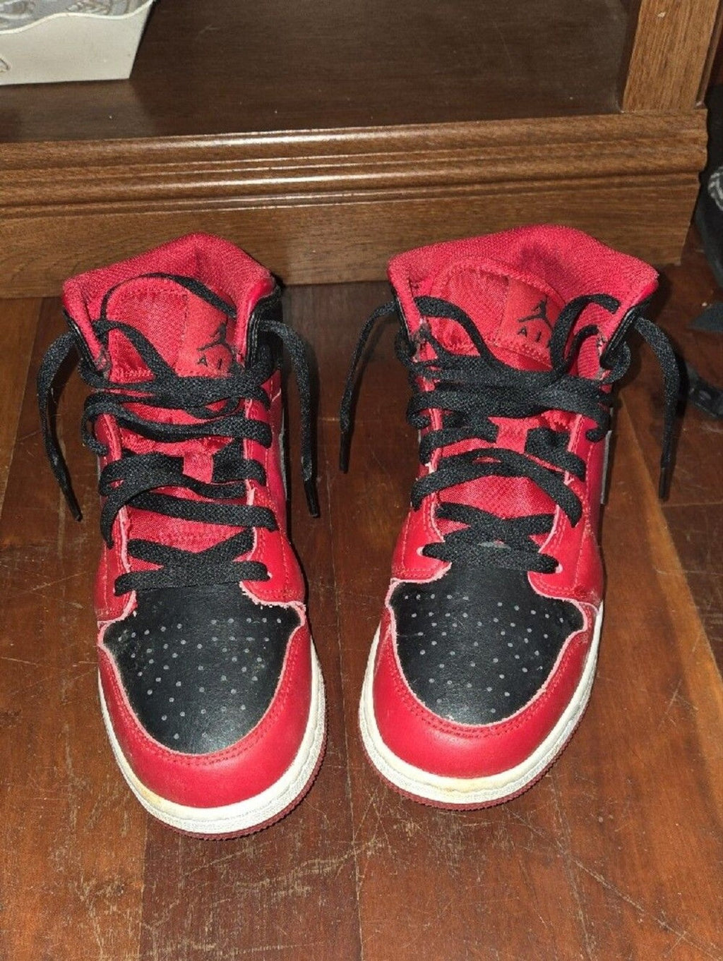 Nike Women’s Mid-Top Sneakers - Red and Black