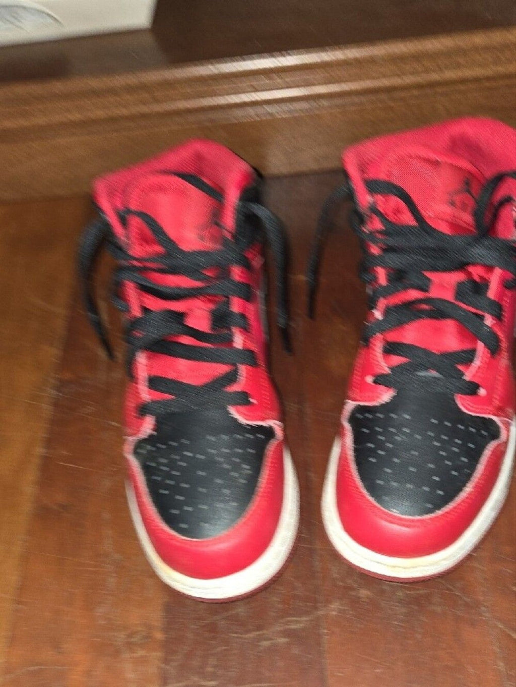 Nike Women’s Mid-Top Sneakers - Red and Black