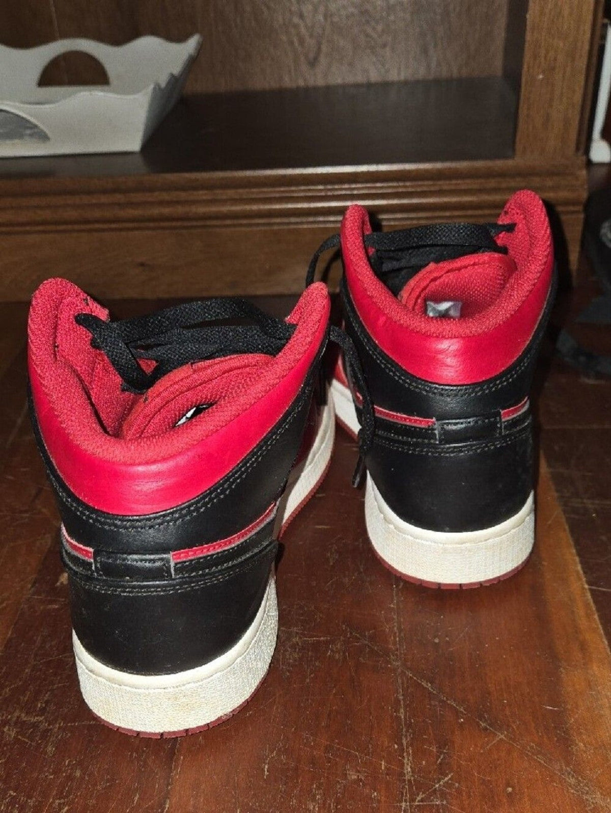 Nike Women’s Mid-Top Sneakers - Red and Black