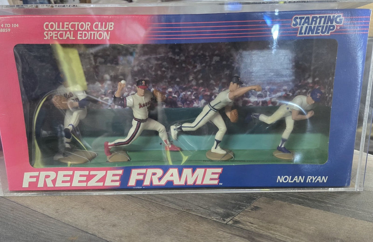 Starting LineUp  Special Edition Freeze Frame Nolan Ryan SLU 4 N 1 Plastic Case