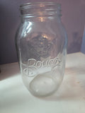 The Bougs 1/2 Gallon Extra Large Wide Mouth Floral Glass Mason Jar