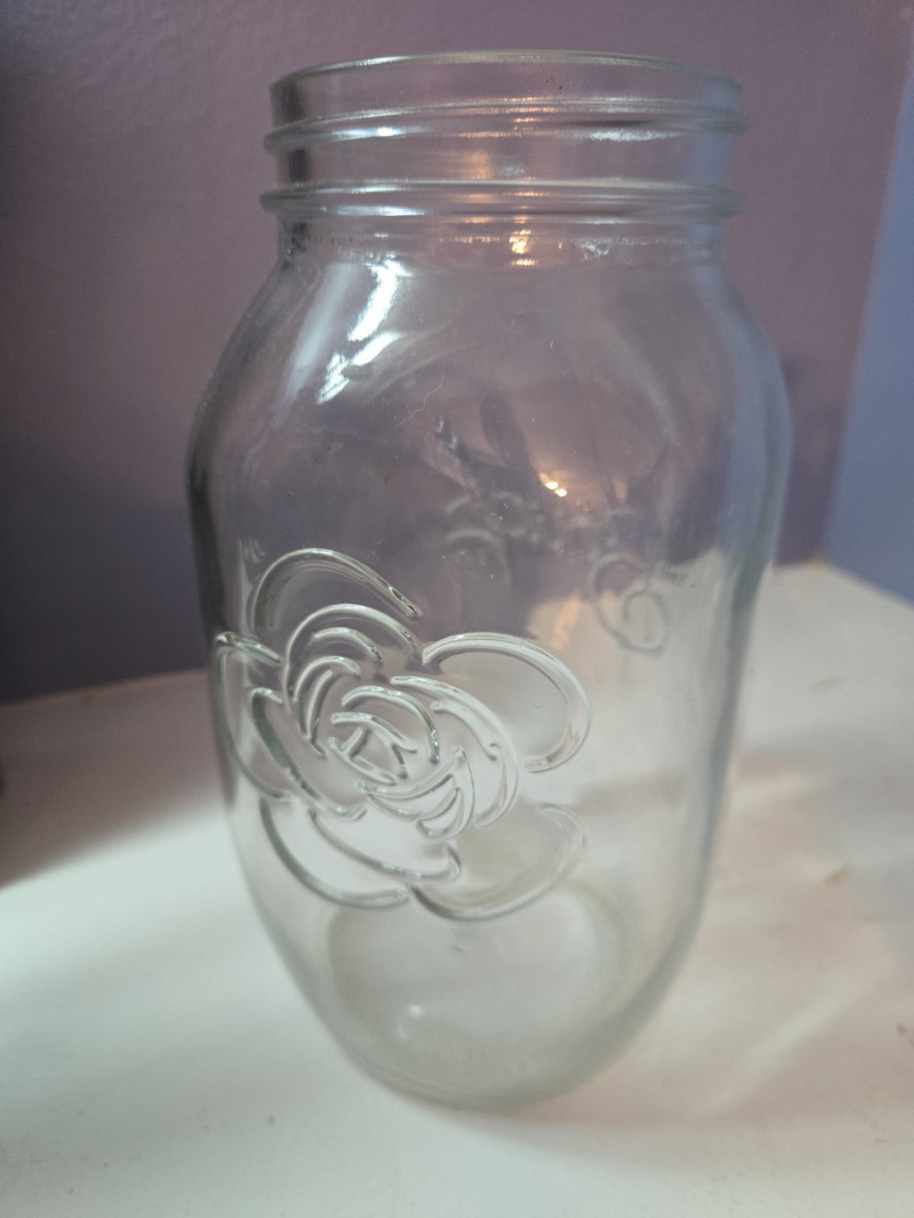 The Bougs 1/2 Gallon Extra Large Wide Mouth Floral Glass Mason Jar