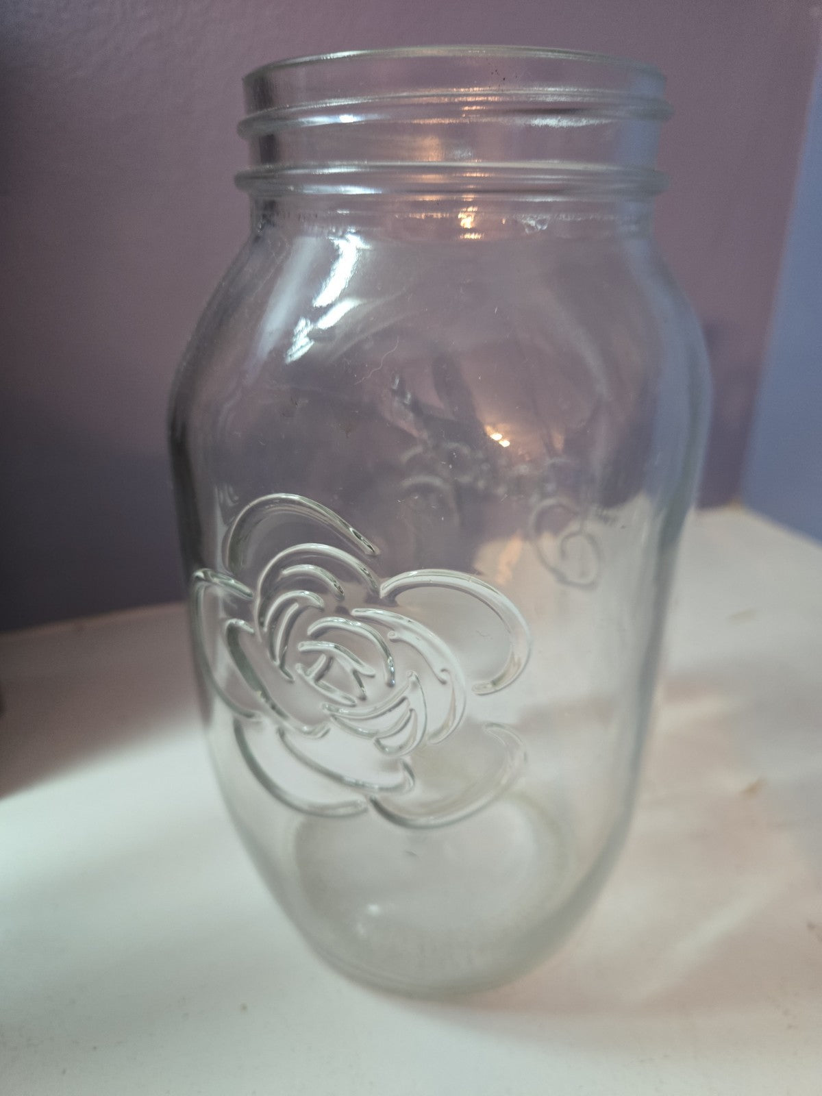 The Bougs 1/2 Gallon Extra Large Wide Mouth Floral Glass Mason Jar