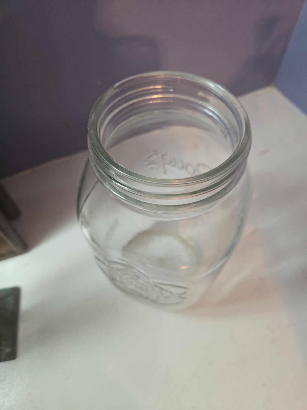 The Bougs 1/2 Gallon Extra Large Wide Mouth Floral Glass Mason Jar