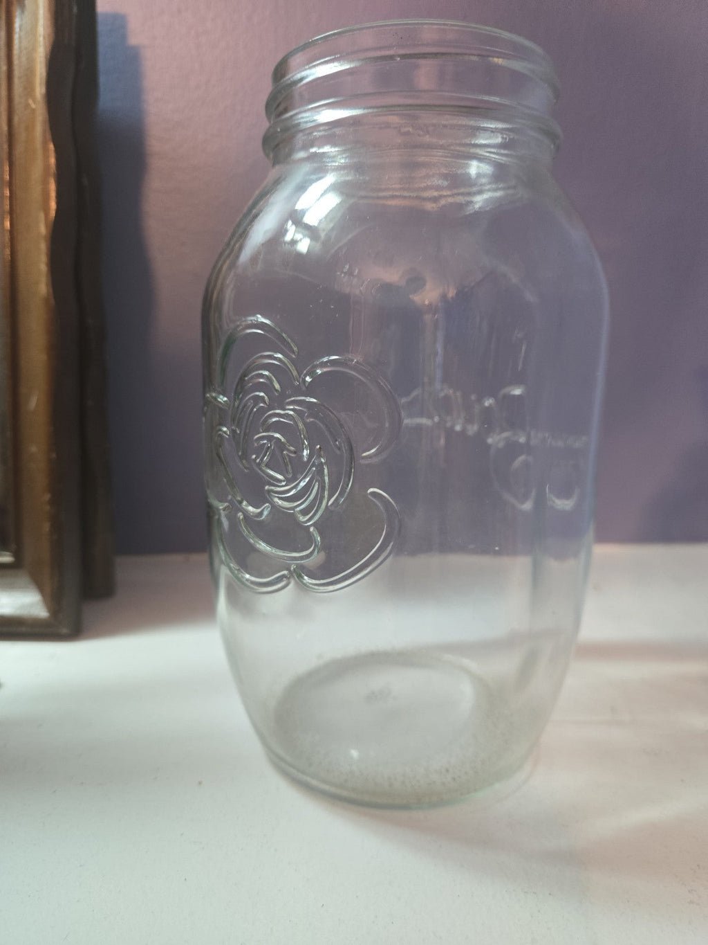 The Bougs 1/2 Gallon Extra Large Wide Mouth Floral Glass Mason Jar