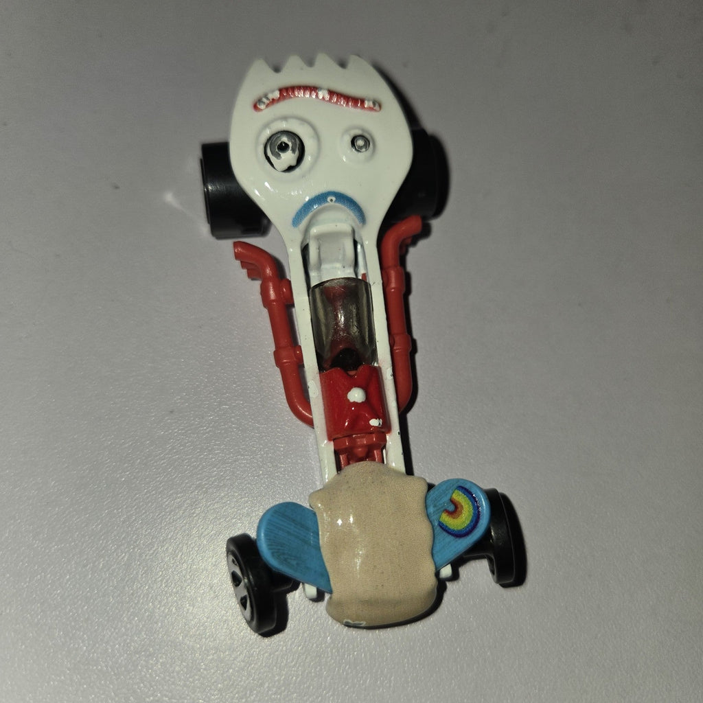 2018 Hot Wheels Disney Pixar Toy Story #4 Forky Dragster Car Loose EUC