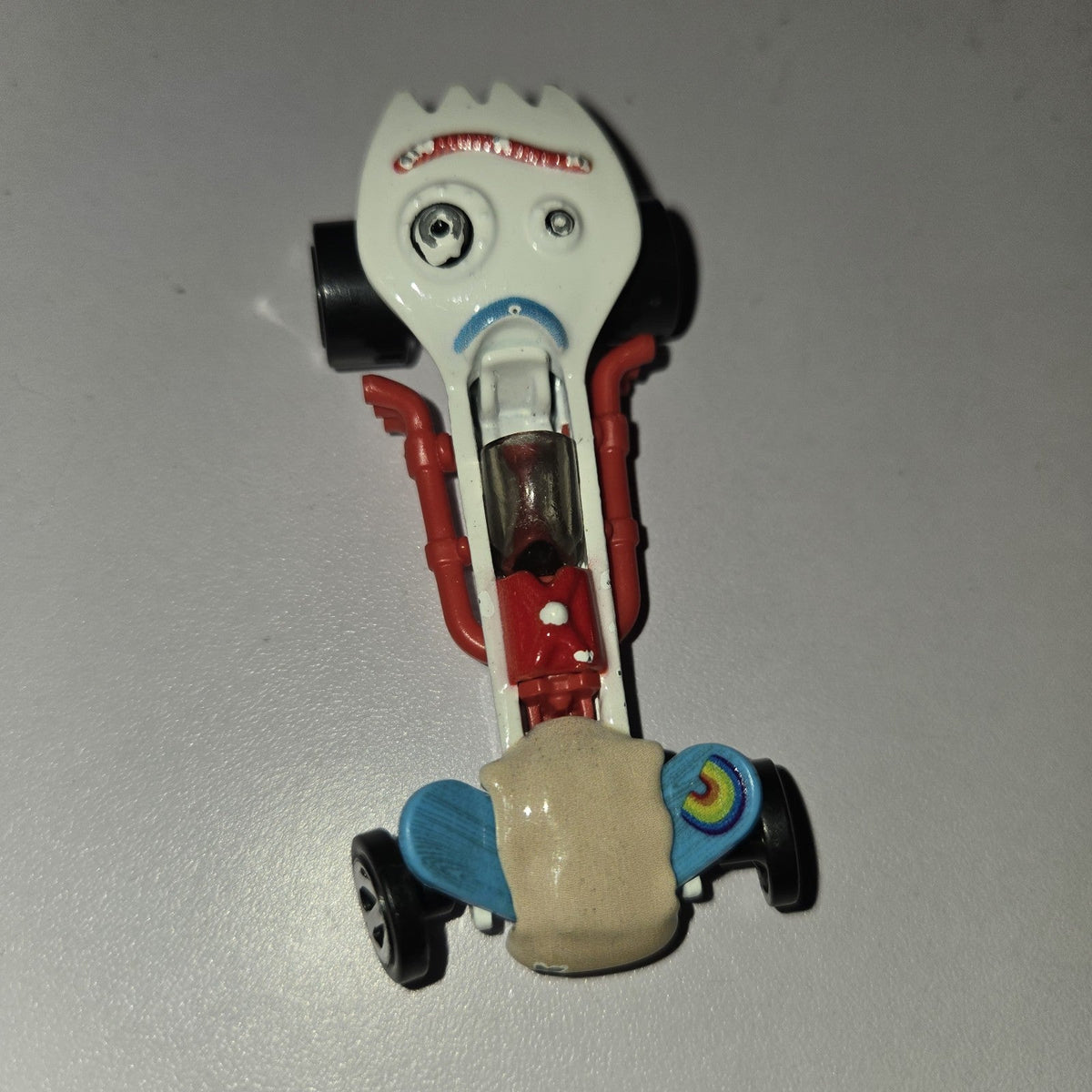 2018 Hot Wheels Disney Pixar Toy Story #4 Forky Dragster Car Loose EUC