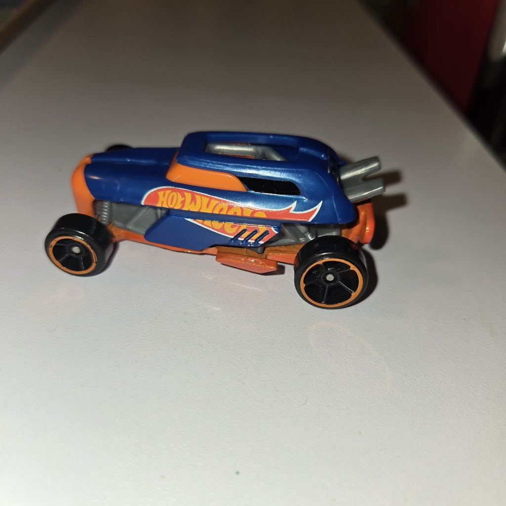 Hot Wheels 2013 Netflix Let's Series Race Rip Rod Blue 1:64 Diecast Car Loose