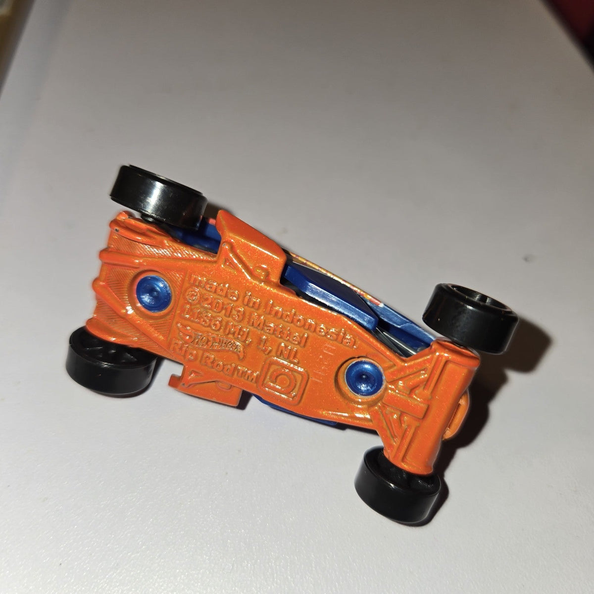 Hot Wheels 2013 Netflix Let's Series Race Rip Rod Blue 1:64 Diecast Car Loose