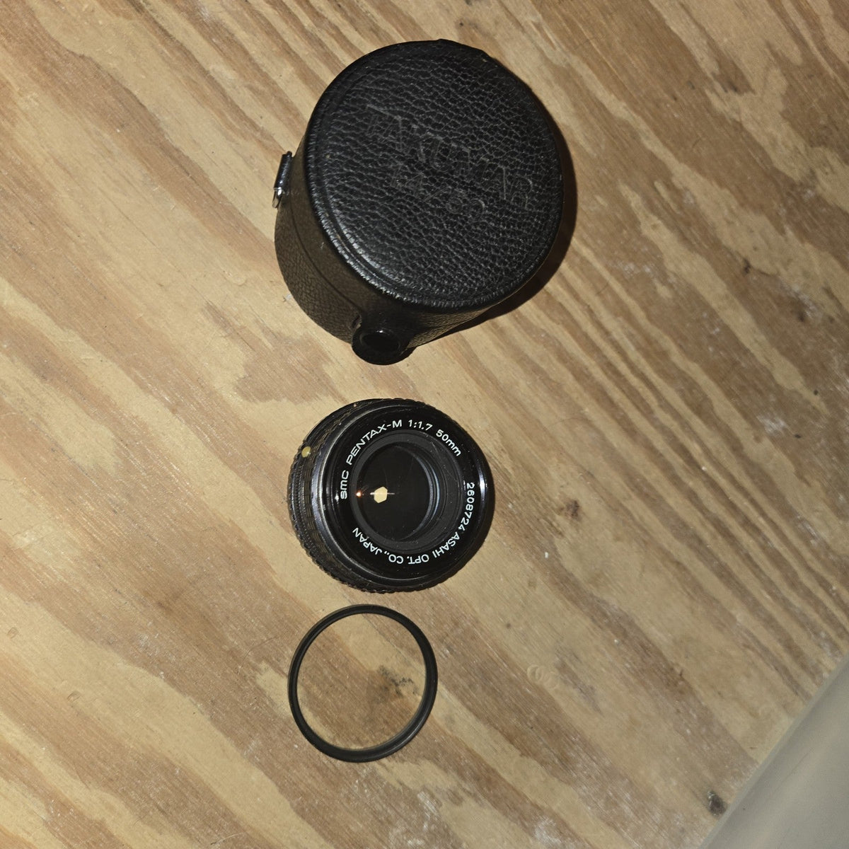 Asahi Pentax Super-Takumar 50mm f/1.7 Lens w/ Case Vintage