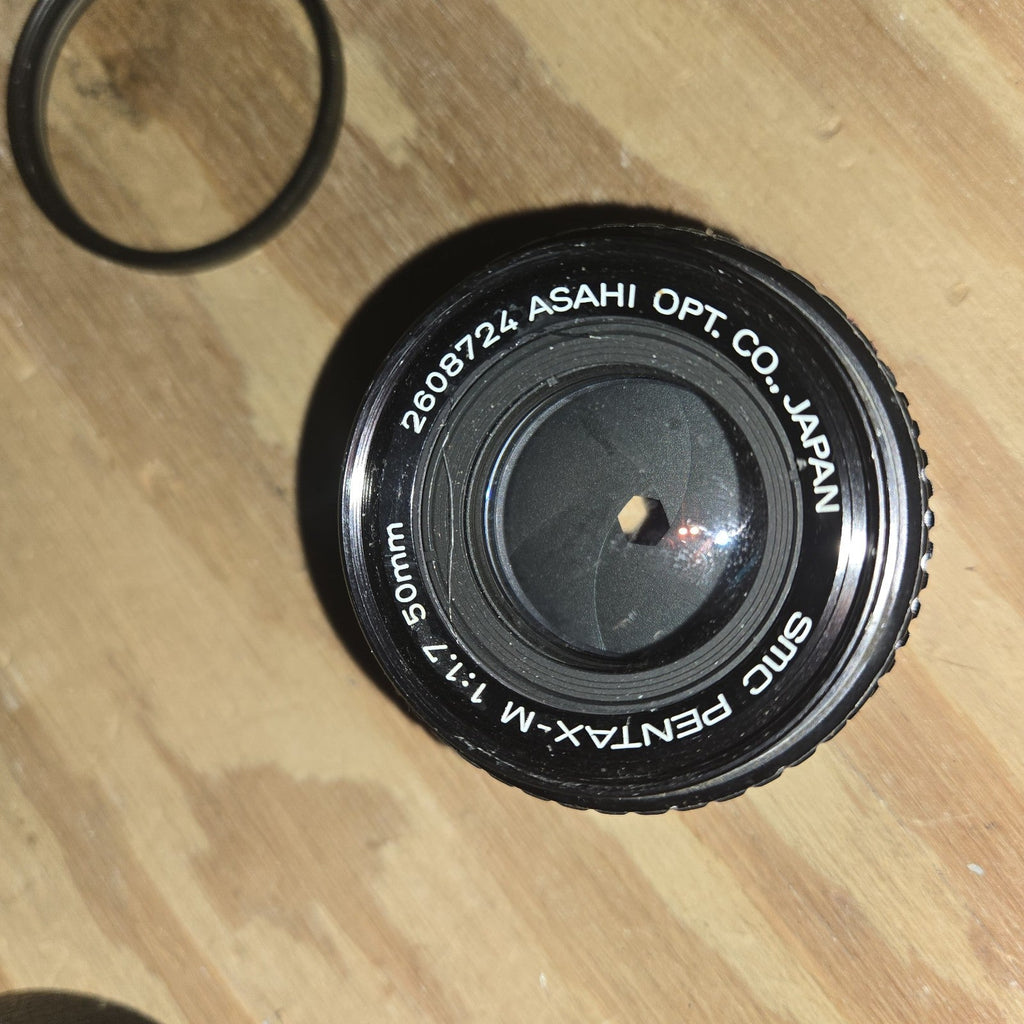 Asahi Pentax Super-Takumar 50mm f/1.7 Lens w/ Case Vintage