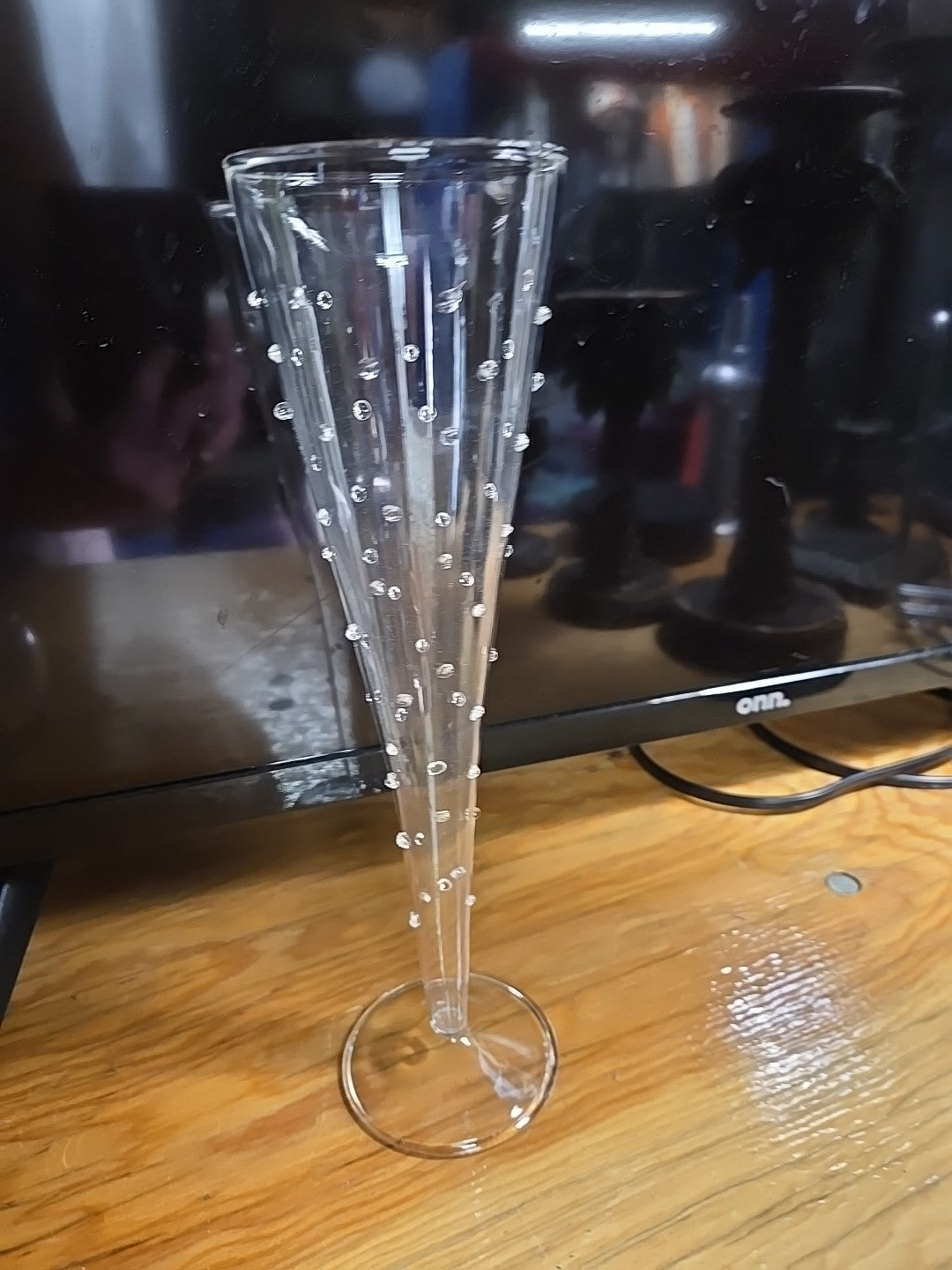 ABIGAILS LA BOEHME FLUTE GLASS - 9.75 Tall 3 Inches Wide