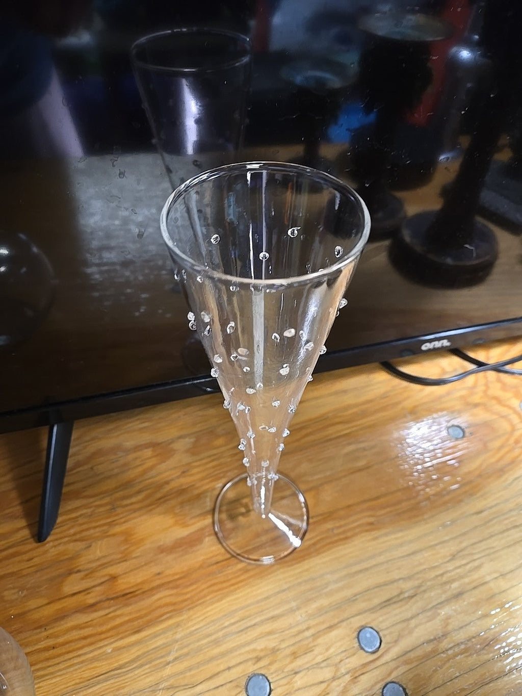 ABIGAILS LA BOEHME FLUTE GLASS - 9.75 Tall 3 Inches Wide