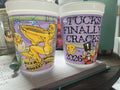 2026 KREWE OF TUCKS LOT OF 2 "TUCKS FINALLY CRACKS" REUSABLE MARDI GRAS CUPS