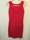 Sleeveless Red Bandage Mini Dress by Midnight Doll